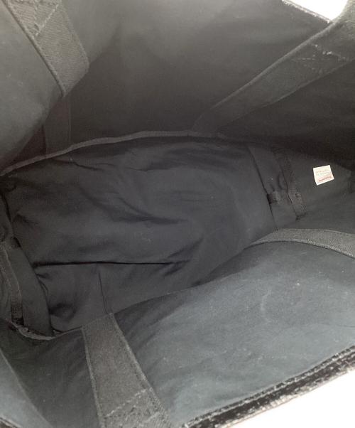 SUPREME（シュプリーム）Supreme (シュプリーム) トートバッグ ブラック×ベージュの古着・服飾アイテム