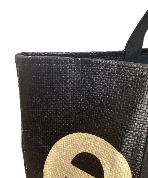 SUPREME（シュプリーム）Supreme (シュプリーム) トートバッグ ブラック×ベージュの古着・服飾アイテム