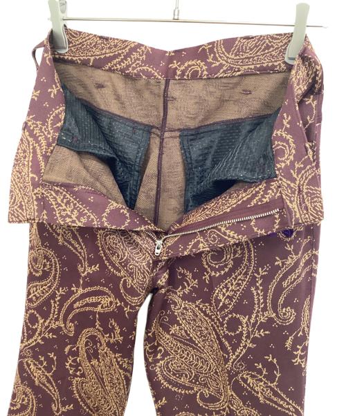 Needles（ニードルズ）Needles (ニードルズ) BOOT-CUT STUDENT PANT ブラウン×ベージュ サイズ:XSの古着・服飾アイテム