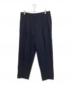 COMME des GARCONS HOMMEコムデギャルソン オム）の古着「ウールスラックス」｜ブラック