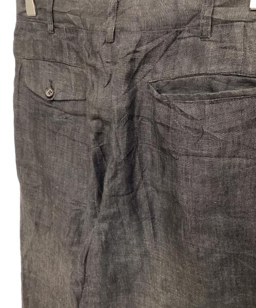 COMME des GARCONS HOMME（コムデギャルソン オム）COMME des GARCONS HOMME (コムデギャルソン オム) リネンパンツ ブラック サイズ:Mの古着・服飾アイテム