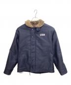HOUSTONヒューストン）の古着「デッキジャケット」｜ネイビー