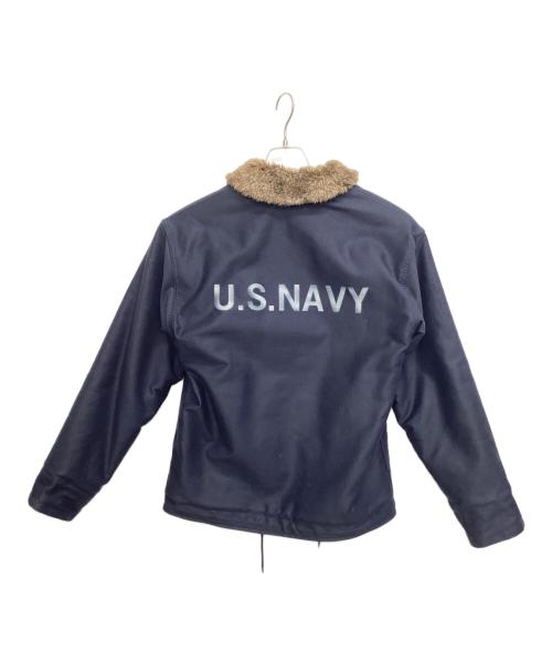 HOUSTON（ヒューストン）HOUSTON (ヒューストン) デッキジャケット ネイビー サイズ:40の古着・服飾アイテム