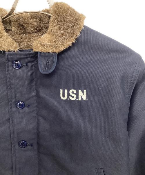 HOUSTON（ヒューストン）HOUSTON (ヒューストン) デッキジャケット ネイビー サイズ:40の古着・服飾アイテム