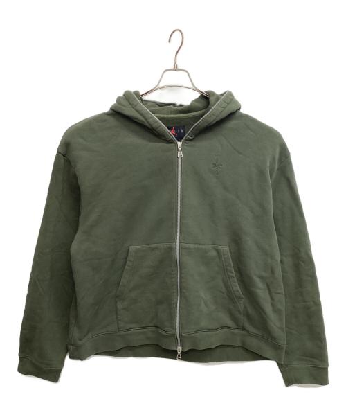 JORDAN BRAND（ジョーダン ブランド）JORDAN BRAND (ジョーダン ブランド) TRAVIS SCOTT (トラヴィススコット) ジップパーカー オリーブ サイズ:Lの古着・服飾アイテム