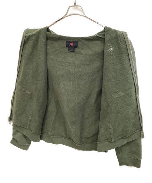 JORDAN BRAND（ジョーダン ブランド）JORDAN BRAND (ジョーダン ブランド) TRAVIS SCOTT (トラヴィススコット) ジップパーカー オリーブ サイズ:Lの古着・服飾アイテム