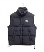 DIESELディーゼル）の古着「中綿ベスト」｜ブラック