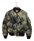 DIESELディーゼル）の古着「J-DUBLEEMA-1ジャケット」｜ブラック×グリーン