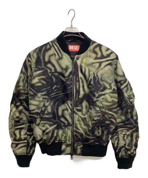 DIESEL（ディーゼル）DIESEL (ディーゼル) J-DUBLEEMA-1ジャケット ブラック×グリーン サイズ:50の古着・服飾アイテム