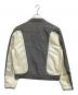 DIESEL (ディーゼル) ジップジャケット グレー×ホワイト サイズ:52：23000円