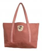 LOVERARY by FEILERラブラリー バイ フェイラー）の古着「オールドテディガール ワッペントートバッグ」｜ピンク