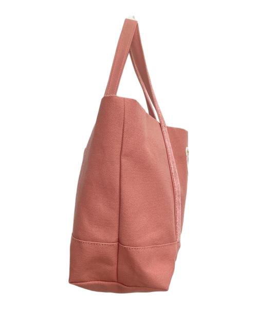 LOVERARY by FEILER（ラブラリー バイ フェイラー）LOVERARY BY FEILER (ラブラリー バイ フェイラー) オールドテディガール ワッペントートバッグ ピンクの古着・服飾アイテム