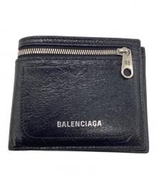 BALENCIAGA（バレンシアガ）の古着「2つ折り財布」｜ブラック