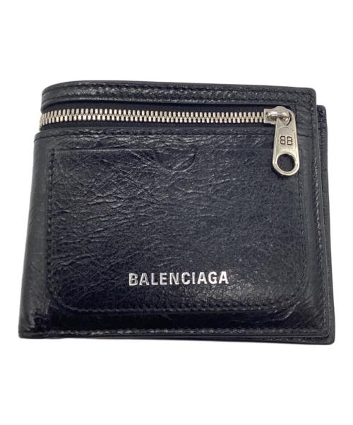 BALENCIAGA（バレンシアガ）BALENCIAGA (バレンシアガ) 2つ折り財布 ブラックの古着・服飾アイテム