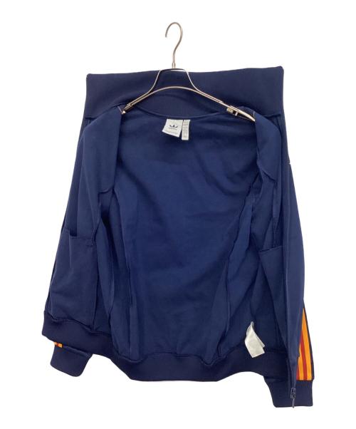 adidas（アディダス）adidas (アディダス) トラックジャケット ネイビー×オレンジ サイズ:Lの古着・服飾アイテム