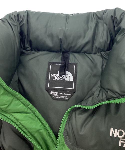 THE NORTH FACE（ザ ノース フェイス）THE NORTH FACE (ザ ノース フェイス) ヌプシダウンベスト グリーン×ブラック サイズ:Mの古着・服飾アイテム