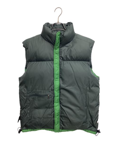 THE NORTH FACE（ザ ノース フェイス）THE NORTH FACE (ザ ノース フェイス) ヌプシダウンベスト グリーン×ブラック サイズ:Mの古着・服飾アイテム