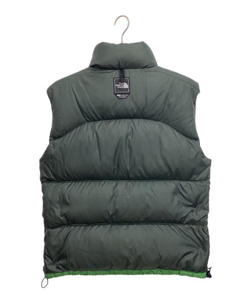 THE NORTH FACE（ザ ノース フェイス）THE NORTH FACE (ザ ノース フェイス) ヌプシダウンベスト グリーン×ブラック サイズ:Mの古着・服飾アイテム