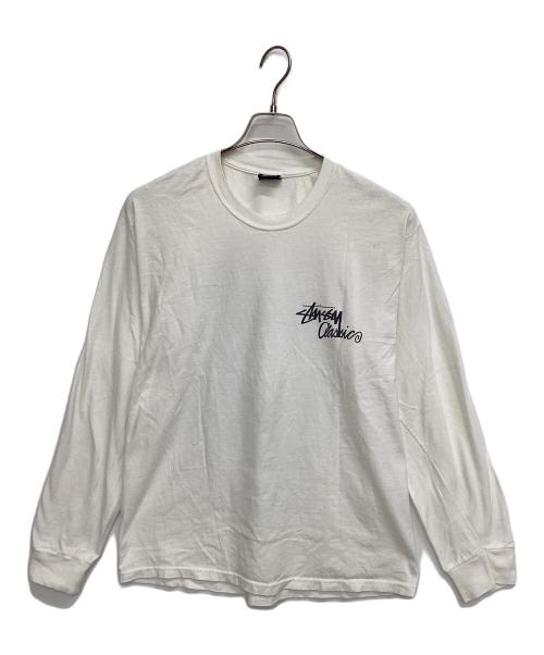 stussy（ステューシー）stussy (ステューシー) ロングスリーブTシャツ ホワイト サイズ:Lの古着・服飾アイテム