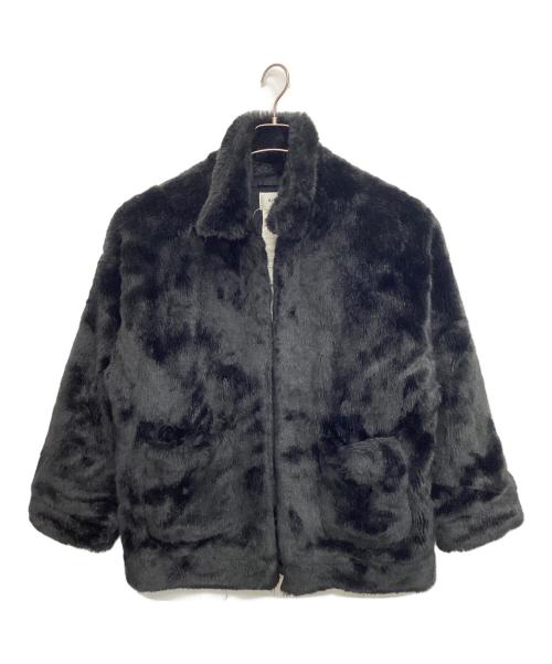 doublet（ダブレット）doublet (ダブレット) ハンドペインテッドファージャケット ブラック サイズ:Mの古着・服飾アイテム