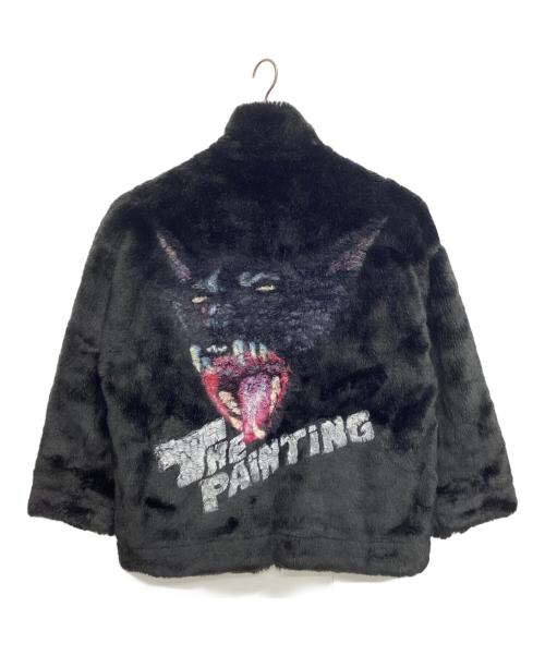 doublet（ダブレット）doublet (ダブレット) ハンドペインテッドファージャケット ブラック サイズ:Mの古着・服飾アイテム