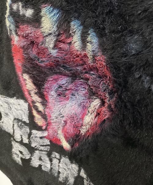 doublet（ダブレット）doublet (ダブレット) ハンドペインテッドファージャケット ブラック サイズ:Mの古着・服飾アイテム