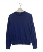 POLO RALPH LAURENポロ・ラルフローレン）の古着「薄手ニット」｜ネイビー