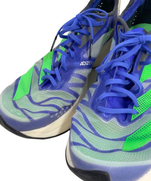 adidas（アディダス）adidas (アディダス) ADIZERO ADIOS PRO 2 US9 グリーン×ブルー サイズ:27の古着・服飾アイテム