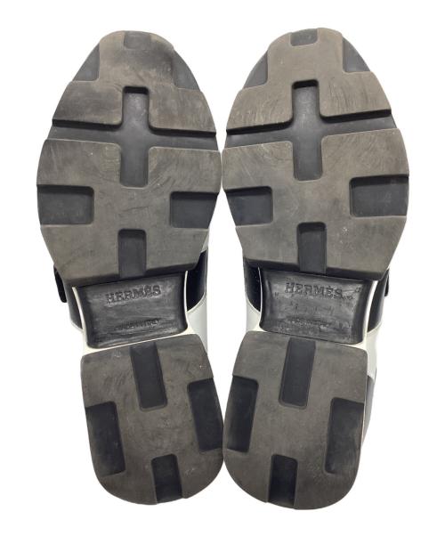 HERMES（エルメス）HERMES (エルメス) ベルクロスニーカー カーキ×ホワイト サイズ:42 1/2の古着・服飾アイテム