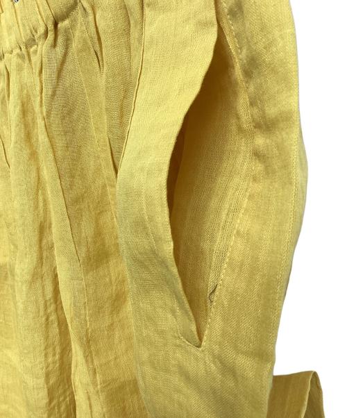 ISSEY MIYAKE PERMANENTE（イッセイミヤケ ペルマネンテ）ISSEY MIYAKE PERMANENTE (イッセイミヤケ ペルマネンテ) リネンパンツ イエロー サイズ:Mの古着・服飾アイテム