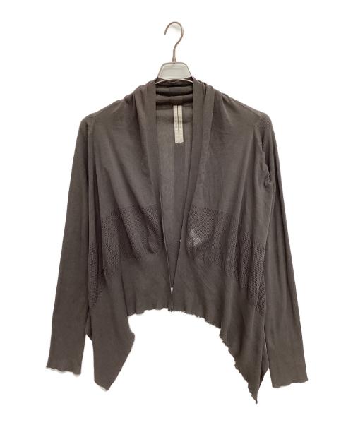 RICK OWENS（リックオウエンス）RICK OWENS (リックオウエンス) 薄手カーディガン グレー サイズ:Mの古着・服飾アイテム