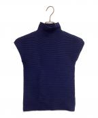 me ISSEY MIYAKEミーイッセイ ミヤケ）の古着「半袖カットソー」｜ネイビー
