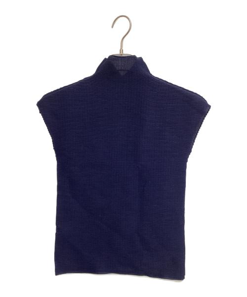 me ISSEY MIYAKE（ミーイッセイ ミヤケ）me ISSEY MIYAKE (ミーイッセイ ミヤケ) 半袖カットソー ネイビー サイズ:記載なしの古着・服飾アイテム
