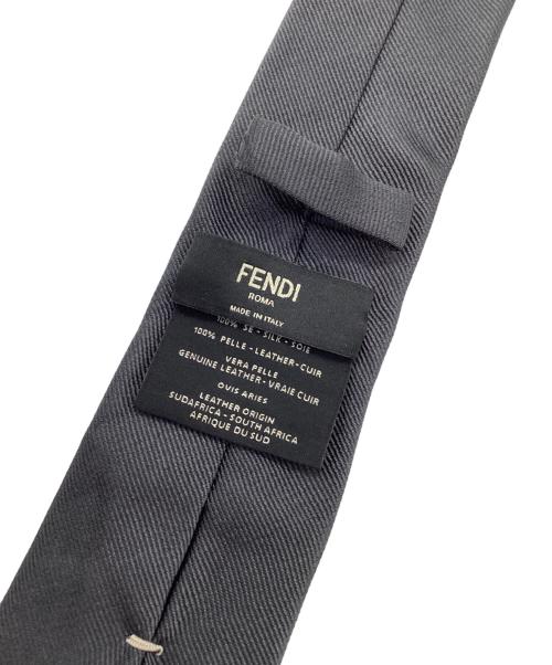 FENDI（フェンディ）FENDI (フェンディ) ネクタイ グレー サイズ:記載なしの古着・服飾アイテム