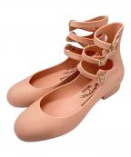 Vivienne Westwood ANGLOMANIA×melissaヴィヴィアンウエストウッドアングロマニア×メリッサ）の古着「アンクルストラップラバーパンプス」｜ピンク