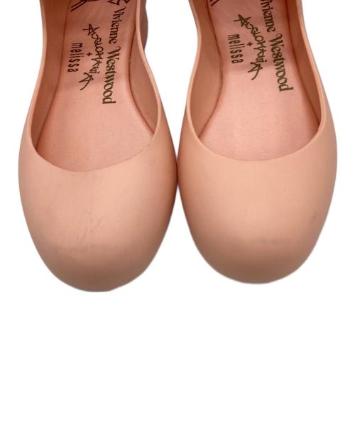 Vivienne Westwood ANGLOMANIA（ヴィヴィアンウエストウッドアングロマニア）VIVIENNE WESTWOOD ANGLOMANIA (ヴィヴィアンウエストウッドアングロマニア) melissa (メリッサ) アンクルストラップラバーパンプス ピンク サイズ:24.5の古着・服飾アイテム