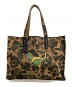 COACHコーチ）の古着「トートバッグ」｜ブラウン×オリーブ