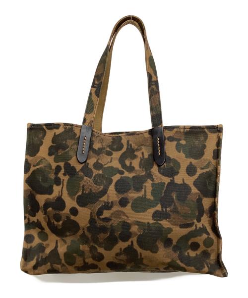 COACH（コーチ）COACH (コーチ) トートバッグ ブラウン×オリーブの古着・服飾アイテム
