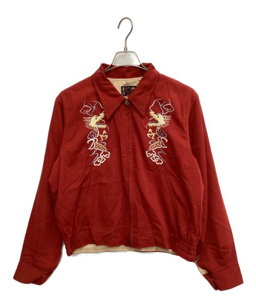 東洋エンタープライズ（トウヨウエンタープライズ）東洋エンタープライズ (トウヨウエンタープライズ) 刺繍ベトジャン レッド サイズ:Mの古着・服飾アイテム