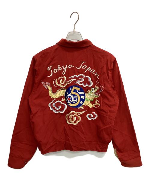 東洋エンタープライズ（トウヨウエンタープライズ）東洋エンタープライズ (トウヨウエンタープライズ) 刺繍ベトジャン レッド サイズ:Mの古着・服飾アイテム