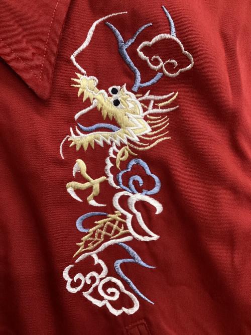 東洋エンタープライズ（トウヨウエンタープライズ）東洋エンタープライズ (トウヨウエンタープライズ) 刺繍ベトジャン レッド サイズ:Mの古着・服飾アイテム