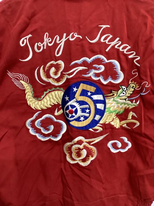 東洋エンタープライズ（トウヨウエンタープライズ）東洋エンタープライズ (トウヨウエンタープライズ) 刺繍ベトジャン レッド サイズ:Mの古着・服飾アイテム