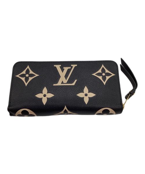 LOUIS VUITTON（ルイ ヴィトン）LOUIS VUITTON (ルイ ヴィトン) ジッピー ウォレット ブラック×ベージュの古着・服飾アイテム