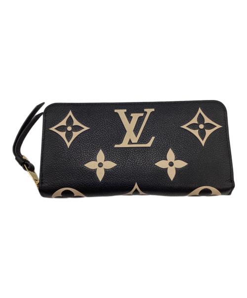 LOUIS VUITTON（ルイ ヴィトン）LOUIS VUITTON (ルイ ヴィトン) ジッピー ウォレット ブラック×ベージュの古着・服飾アイテム