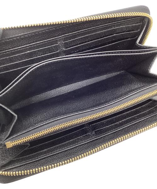 LOUIS VUITTON（ルイ ヴィトン）LOUIS VUITTON (ルイ ヴィトン) ジッピー ウォレット ブラック×ベージュの古着・服飾アイテム