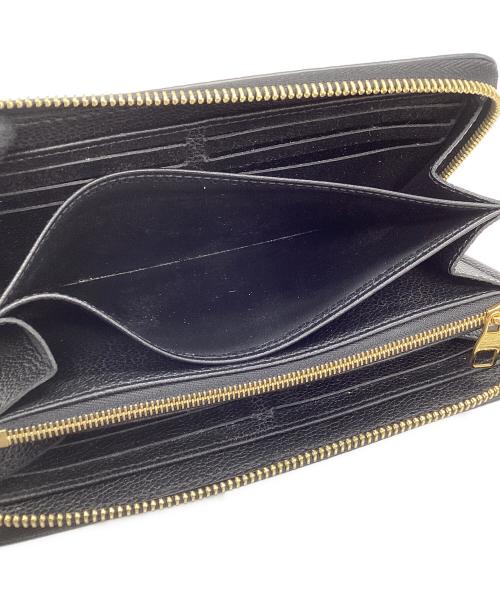 LOUIS VUITTON（ルイ ヴィトン）LOUIS VUITTON (ルイ ヴィトン) ジッピー ウォレット ブラック×ベージュの古着・服飾アイテム