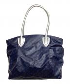 GHERARDINIゲラルディーニ）の古着「トートバッグ」｜ネイビー×シルバー