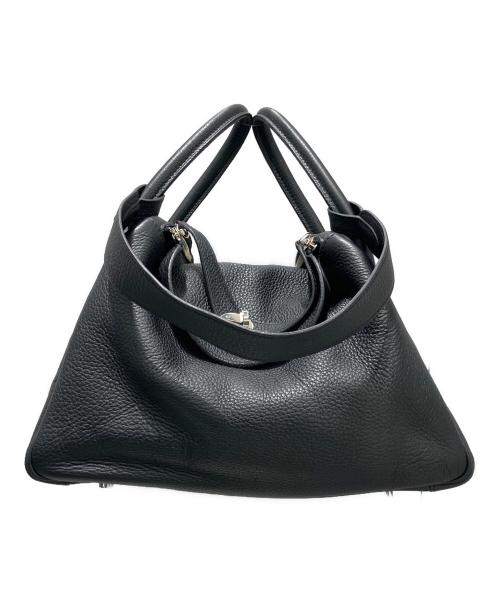HERMES（エルメス）HERMES (エルメス) リンディ30/トリヨンクレマンス/ブラック/シルバー金具/☐K(2007年) ブラック サイズ:30の古着・服飾アイテム