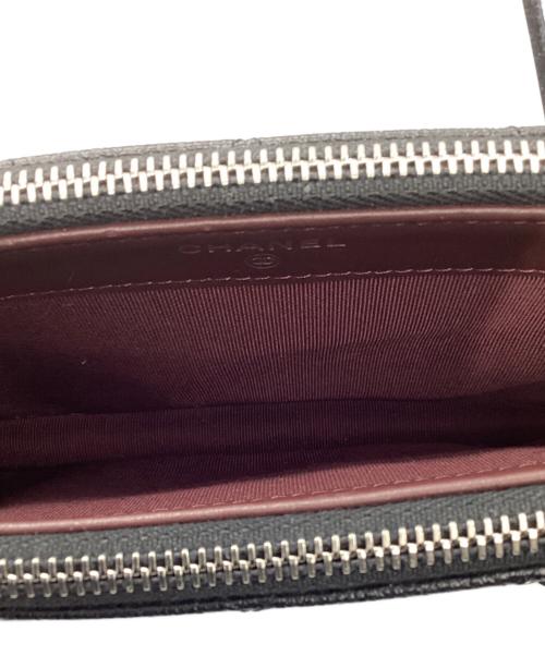 CHANEL（シャネル）CHANEL (シャネル) マトラッセ Wファスナーチェーンウォレット ブラックの古着・服飾アイテム