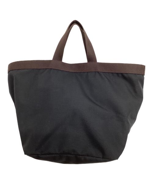 Herve Chapelier（エルベシャプリエ）Herve Chapelier (エルベシャプリエ) 船形トートバッグ ブラック×ブラウンの古着・服飾アイテム